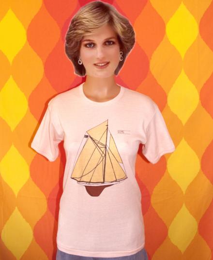 vintage AMERICA’S CUP columbia sailing yacht t-shirt women