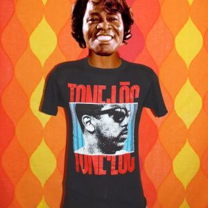 vintage 80's tone loc WILD THING rap hip hop black t-shirt