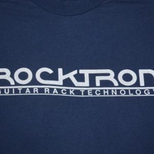 vintage ROCKTRON guitar rock technology t-shirt 80s