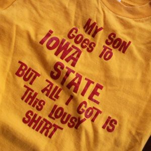 vintage my son goes to IOWA STATE university t-shirt 70s