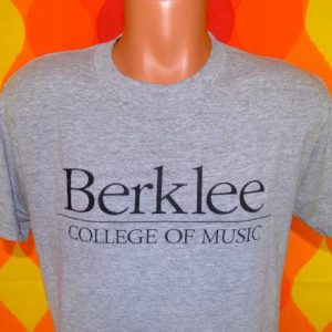vintage BERKLEE college of music boston t-shirt 80s heather