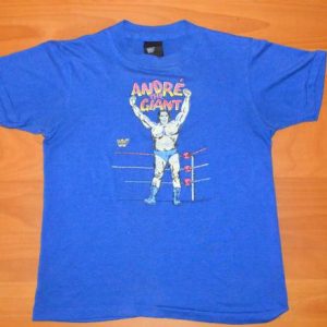 vintage ANDRE the giant wwf wrestling t-shirt 1985 authentic
