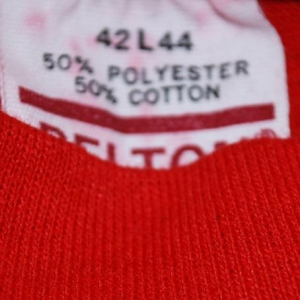 vintage mcguire NUCLEAR station bop party dance t-shirt red