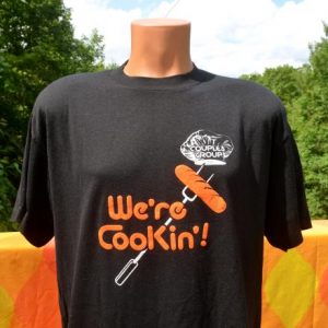 vintage HOT DOG we're cookin couples group love funny tshirt