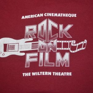 vintage ROCK on FILM wiltern los angeles t-shirt 80s concert