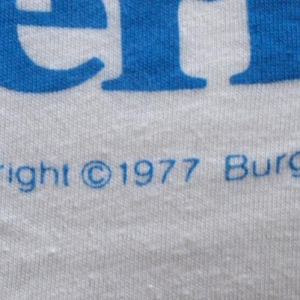 vintage BURGER CHEF ringer 1977 t-shirt open wide fast food