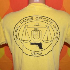 vintage practical SHOOTING range gun official pocket t-shirt
