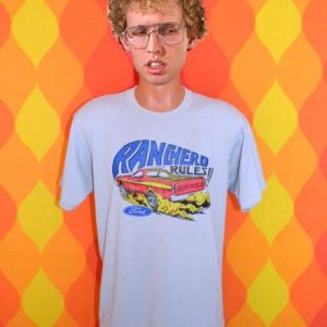 vintage 80s t-shirt RANCHERO rules ford car auto el camino