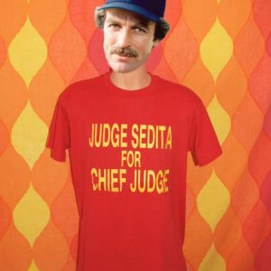 vintage CHIEF JUDGE sedita new york politics t-shirt