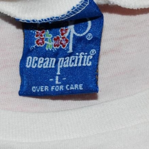 vintage OP ocean pacific half tee shirt crop top 80's surf