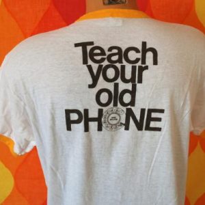 vintage teach your OLD PHONE new tricks rotary ringer 70s