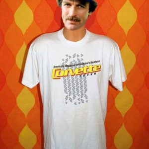 vintage CORVETTE FEVER magazine chevy car auto t-shirt 80s