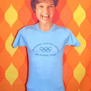 vintage 1984 summer OLYMPICS preschool funny t-shirt LA