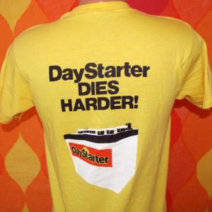 vintage DAYSTARTER battery car auto mechanic t-shirt ched