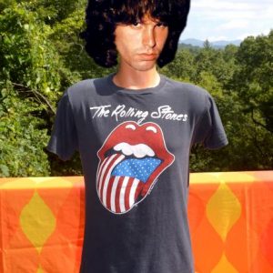 vintage 1981 ROLLING STONES tour concert t-shirt black 81 us