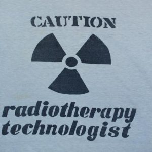 vintage RADIOLOGY therapist doctor nurst medical t-shirt 70s