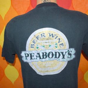 vintage PEABODY'S bar restaurant blowing rock t-shirt beer