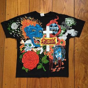 1992 Ozzy Osbourne "Tattoo" OverPrint T-shirt (DeadStock)