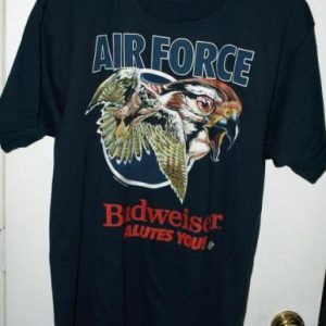 Vintage 80s Budweiser Salutes You Air Force T-shirt