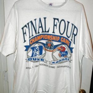 Vintage 1991 NCAA Final Four Championship Game T-shirt