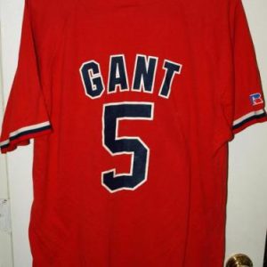 Vintage St Louis Cardinals Ron Gant Button Jersey Shirt