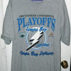 Vintage 1996 Tampa Bay Lightning First Playoff Berth T-shirt