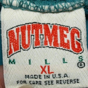 Vintage 90s Nutmeg Mills Miami Dolphins NFL Jersey Shirt