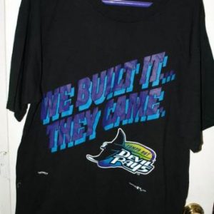 Vtg 90s Tampa Bay Devil Rays We Built It They Came T-shirt