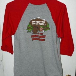 Vintage 1987 Ziggy Smoky Mountains Raglan Jersey Shirt