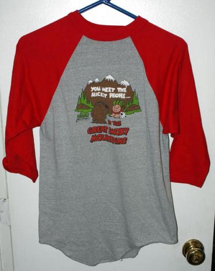 Vintage 1987 Ziggy Smoky Mountains Raglan Jersey Shirt
