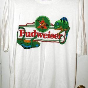 Vintage 90s Anheuser Busch Budweiser Lizards T-shirt