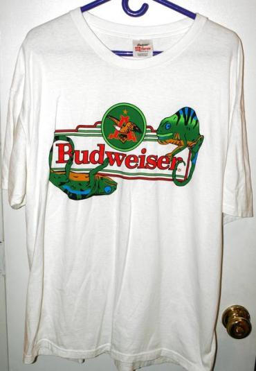 Vintage 90s Anheuser Busch Budweiser Lizards T-shirt