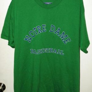 Vtg 90s Notre Dame Fighting Irish Basketball T-shirt