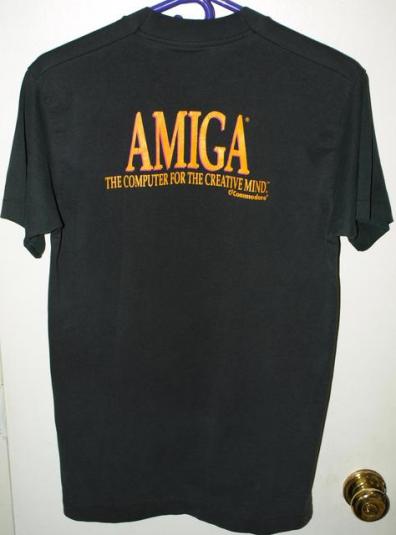 Vintage 80s Commodore Amiga Computer T-shirt