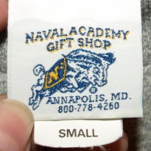 Vtg Cotton Rayon Naval Academy Navy Crew T-shirt