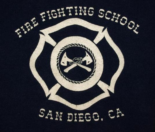 Vintage 90s San Diego Cali Fire Fighting School T-shirt