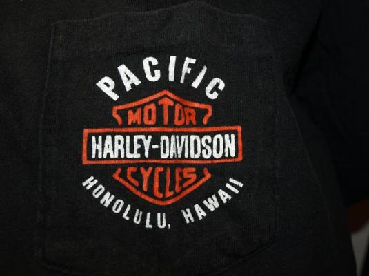 Vtg Stedman Hi Cru Pacific Harley Davidson Honolulu T-shirt