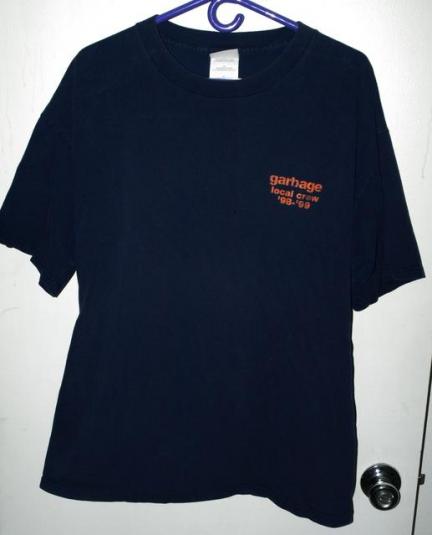 Vintage 90s Garbage Local Crew Concert Tour T-shirt