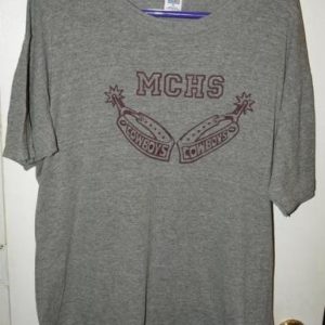 Vintage Russell 44/43/13 Triblend Rayon MCHS Cowboys T-shirt