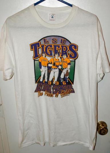 Vintage 1996 LSU Tigers Baseball National Champs T-shirt