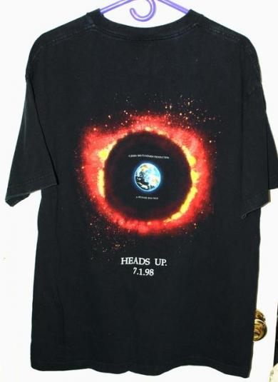 Vintage 90s Armageddon Movie Heads Up Promo T-shirt