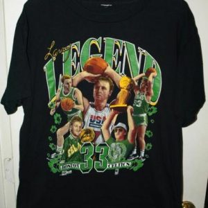 Vintage 90s Boston Celtics Larry Legend Birds Best T-shirt