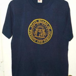 Vtg 80s/90s Georgia State Board of Pardon & Parole T-shirt