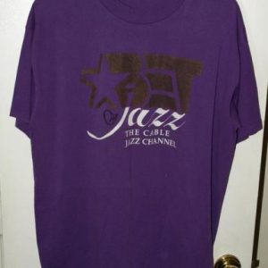 Vtg 90s BET/Black Entertainment Jazz Channel Promo T-shirt