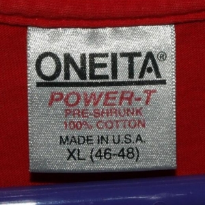 Vintage 90s Oneita Johnnie Walker Red Whisky Logo T-shirt