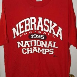 Vintage 1995 Nebraska Cornhuskers National Champs T-shirt