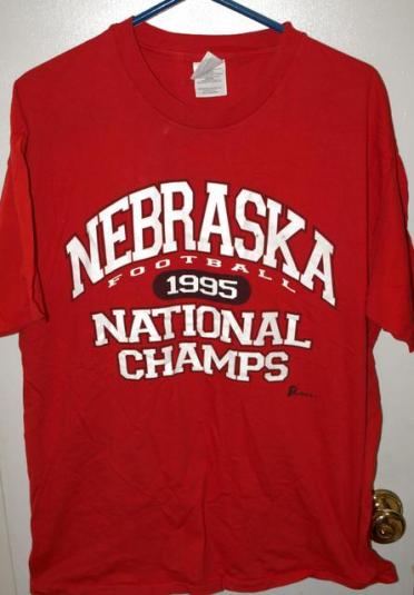 Vintage 1995 Nebraska Cornhuskers National Champs T-shirt