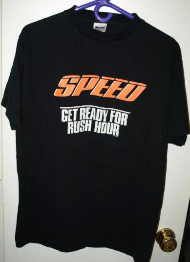 Vtg 90s Speed Get Ready For Rush Hour Movie Promo T-shirt