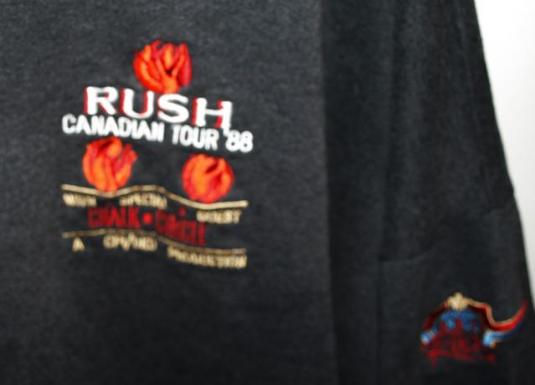 Vintage 1988 Rush Hold Your Fire Tour/Concert Sweater