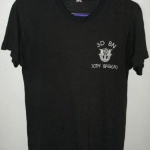 Vintage 80s/90s US Army 3D BN 10th SFG (A) T-shirt